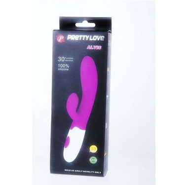 Vibratore Massaggiatore Alvis in Silicone con 30 Modalità, Viola